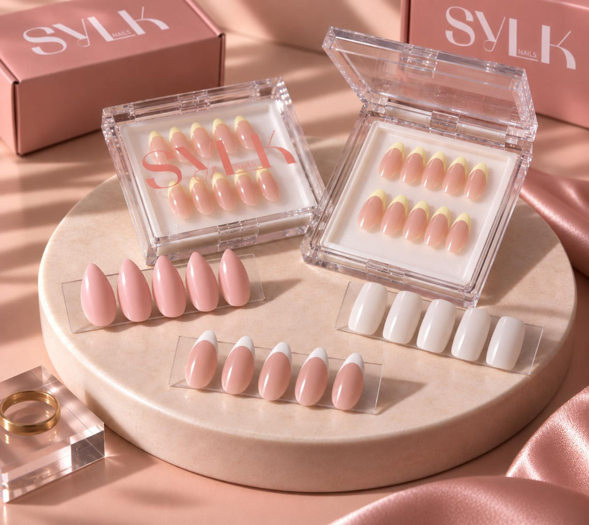 SYLK Nails, Premium Press-On Nails, Home Page JPG
